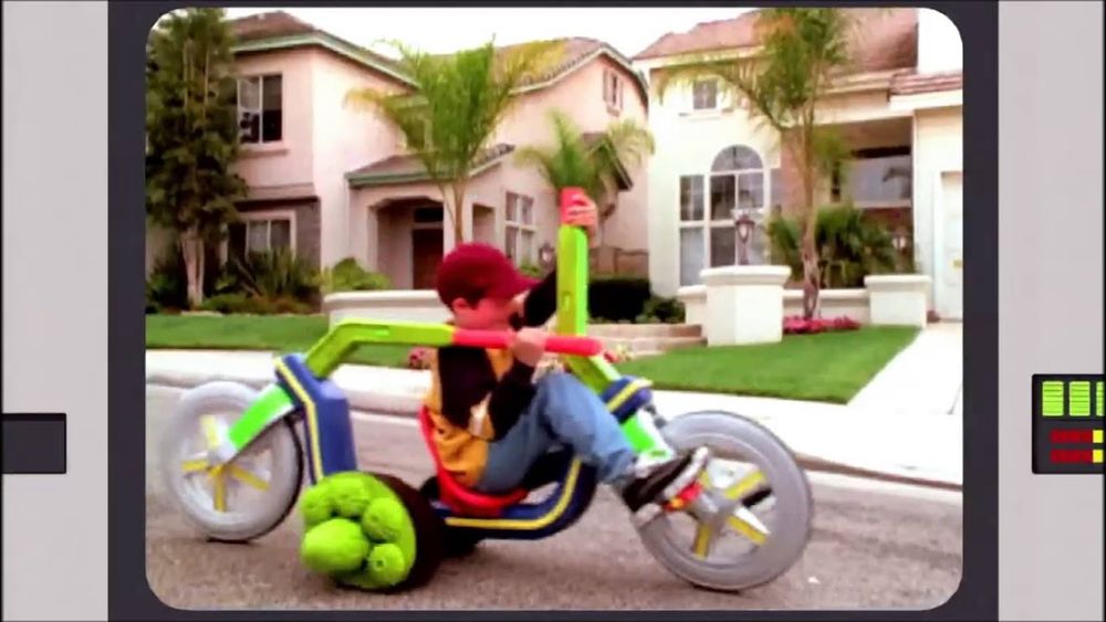 The Wild Wacky Action Bike in action