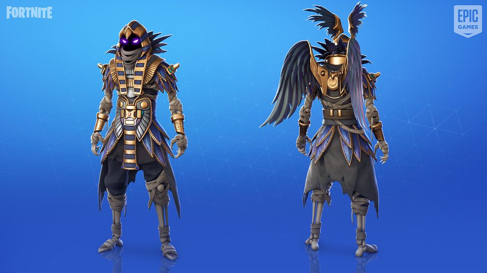 graven from fortnite showing off alt style and backbling