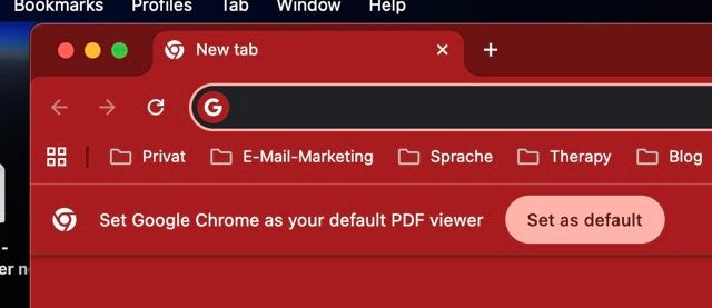 screenshot of chrome asking for being set als default PDF viewer