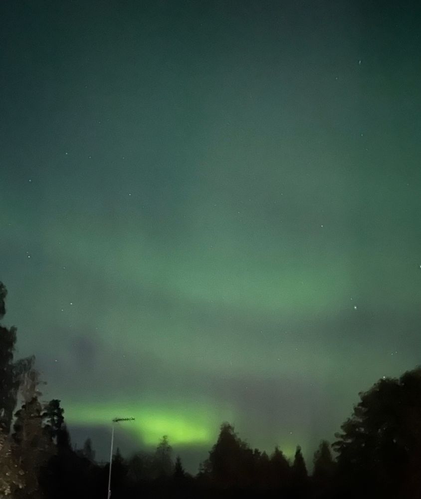 Aurora borealis in Central Finland 