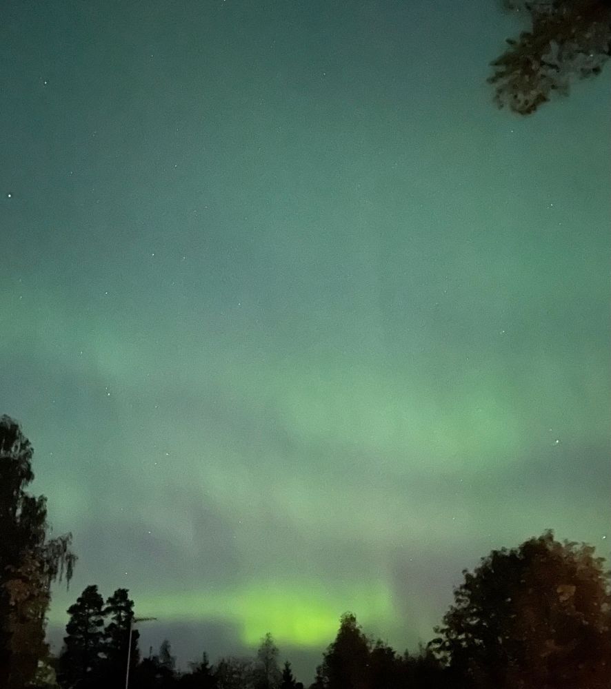 Aurora borealis in Central Finland 
