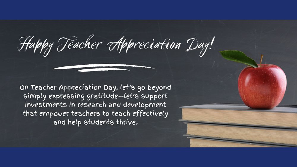 graphic calling for education research as part of appreciating teachers