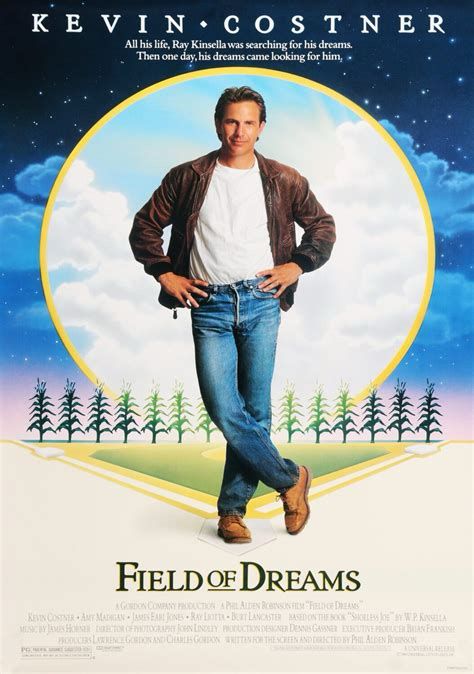 The movie poster for the film “Field of Dreams”, starring Kevin Costner.