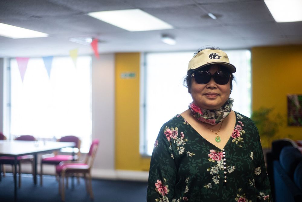 Older woman smiling