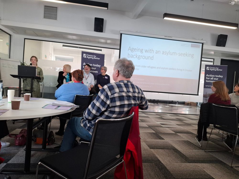 Tess Hartland at the age friendly futures event