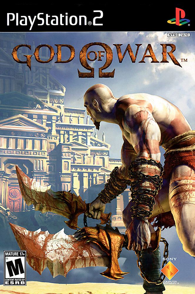 Playstation 2 box art for God of War