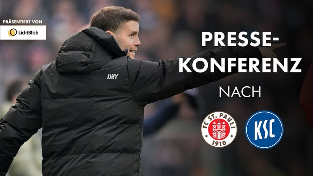 Die Pressekonferenz nach dem Spiel gegen den Karlsruher SC | Präsentiert von Lichtblick