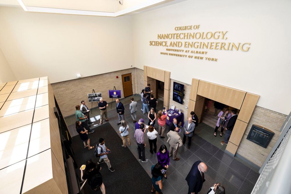 Inside of the renovated College of Nanotechnology, Science, and Engineering at UAlbany.