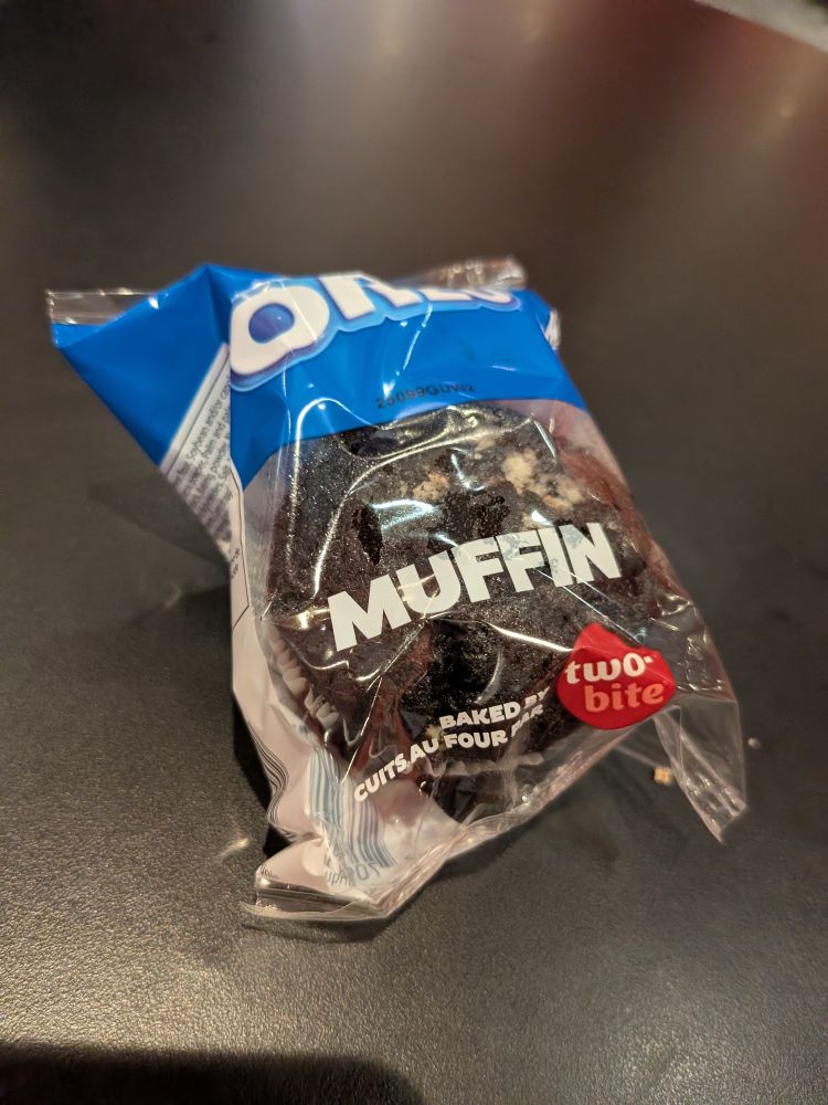 It's an Oreo muffin. Not a cupcake. That wouldn't be breakfast.