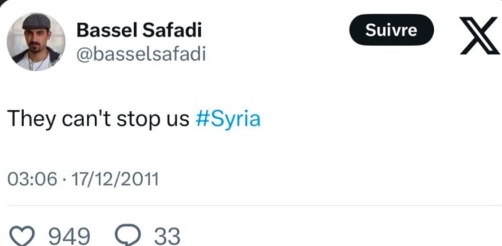 He tweeted on December 17th 2011: they can’t stop us 