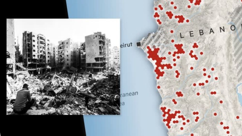 Radar shows scale of damage from Israeli strikes on Lebanon