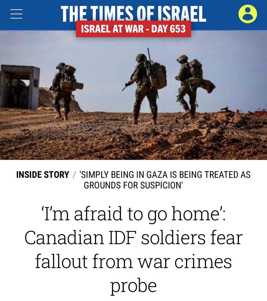 T'm afraid to go home':
Canadian IDF soldiers fear fallout from war crimes probe
