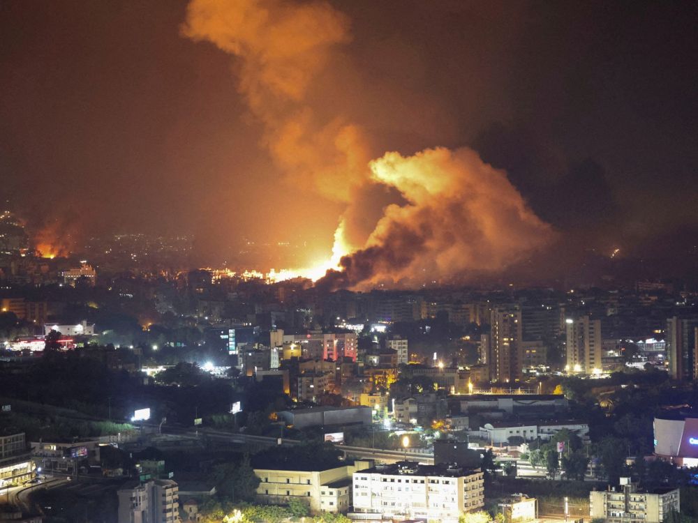 Israel launches waves of devastating air strikes on Beirut neighbourhood