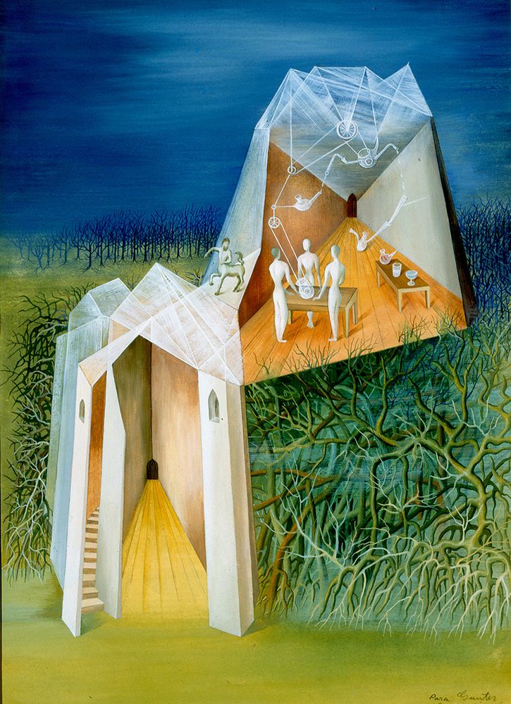  Landscape Centauro Tower (Centauro Tower) (The Tower) / Paisaje Torre Centauro (Torre Centauro) (La Torre) (1943) by Remedios Varo (1908 - 1963)