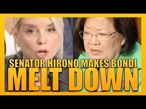 Senator Hirono SHUTS DOWN Pam Bondi’s CHILDISH Outbursts in Fiery Hearing