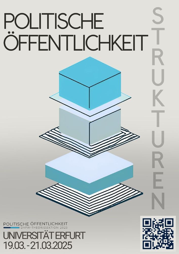 Tagungsposter Politische Öffentlichkeit Strukturen an der Universität Erfurt