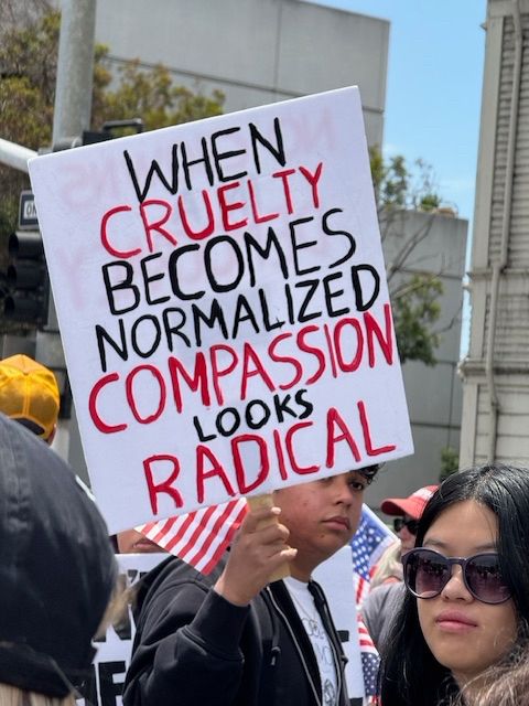 „When cruelty becomes normalized, compassion looks radical“