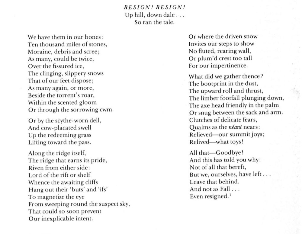 "We have them in our bones/Ten thousand miles of stones/Moraine,  debris and scree./As many, could be twice/Over the fissured ice..."
All that...-Goodbye!