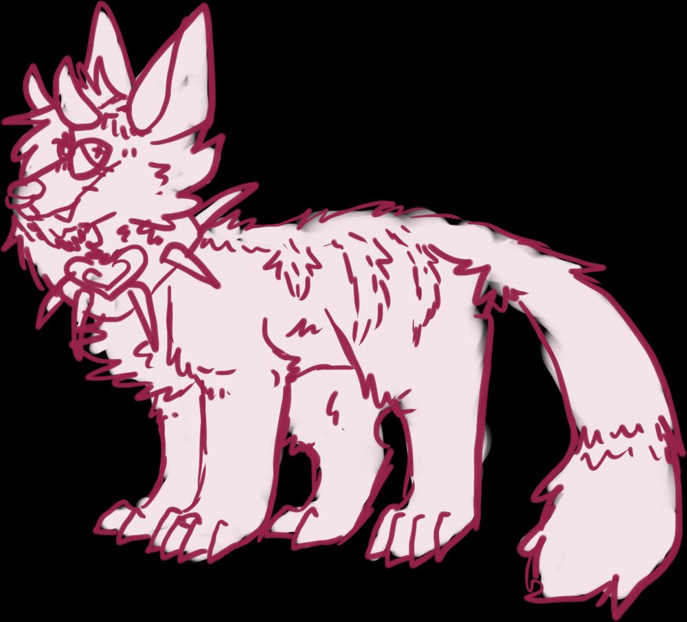 A sketch for a feral version of Elliot (they/it).