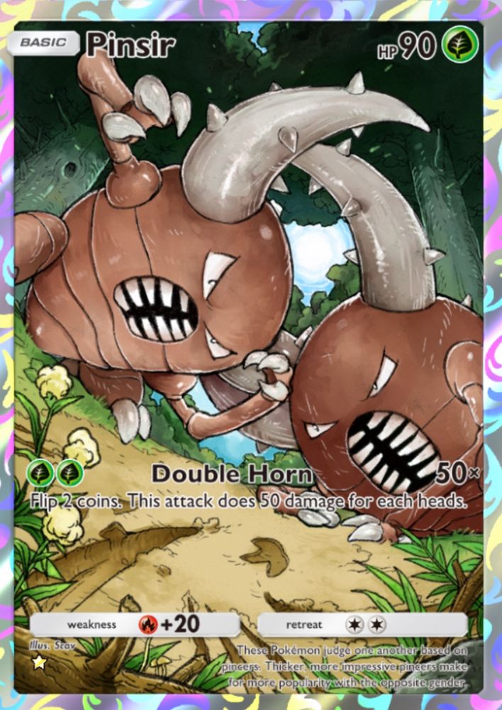 Pinsir Full-Art card from Pokémon TCG Pocket.