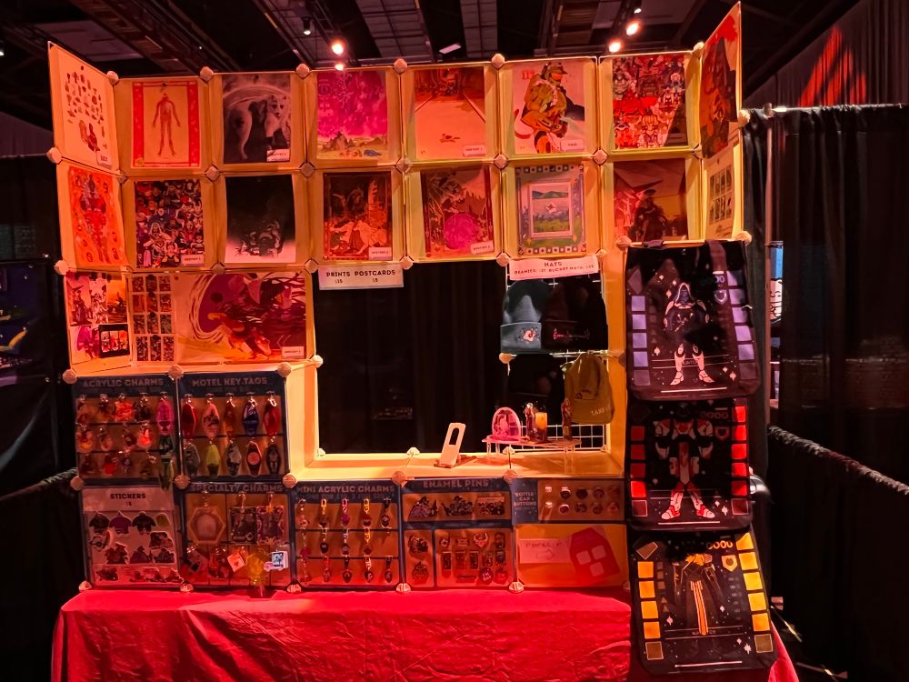picture of my artist alley table