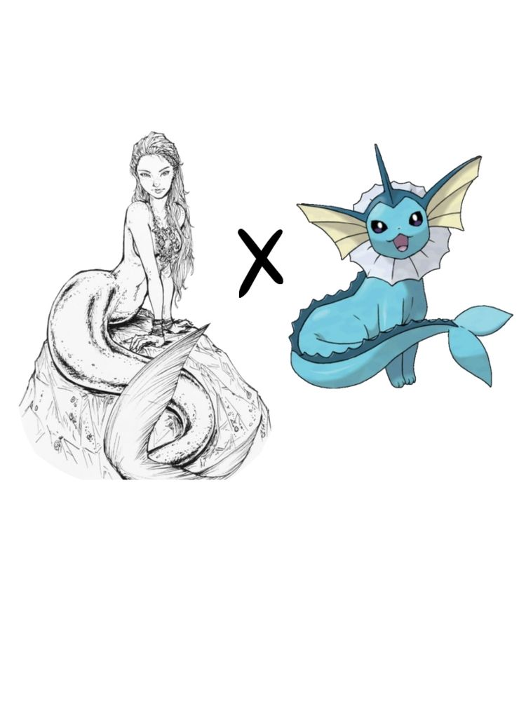 The inspirations for the pokemon design as a siren.
