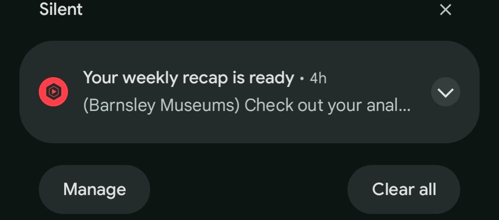 A screenshot of a YouTube notification. Check out your anal... 