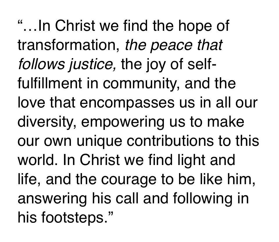 A reading excerpt from Christmas Eve service. 