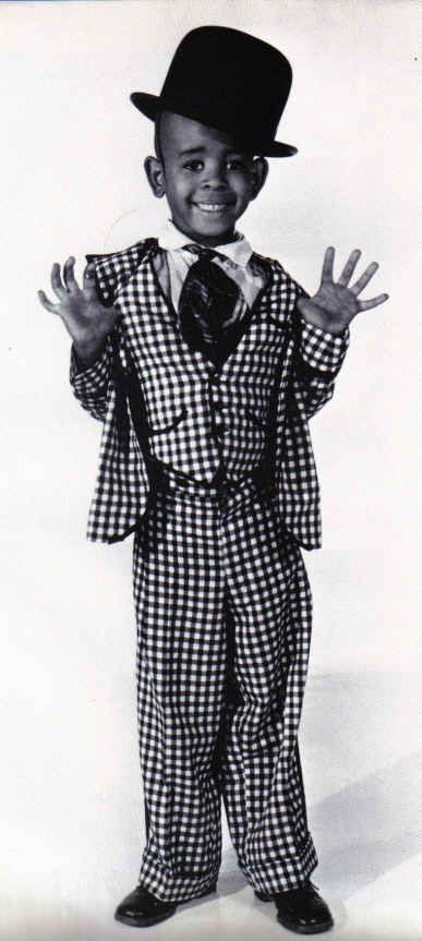 Black and white photograph of Stymie, one of the Little Rascals. 