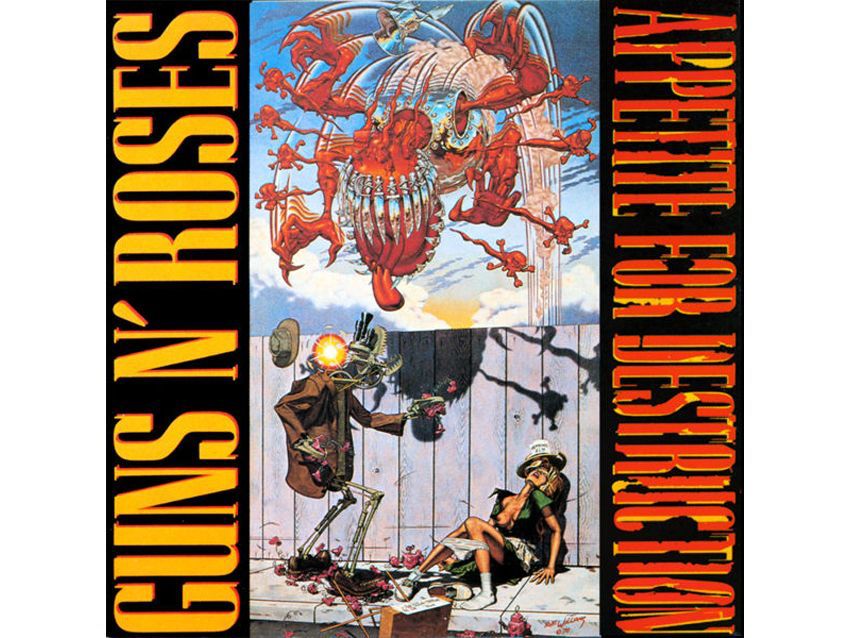 Original cover art for Guns N’ Roses Appetite For Destruction album. 