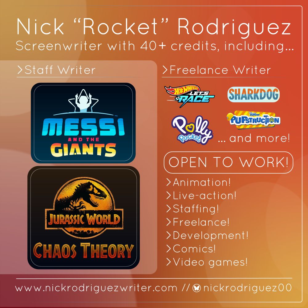 Resume for screenwriter Nick 