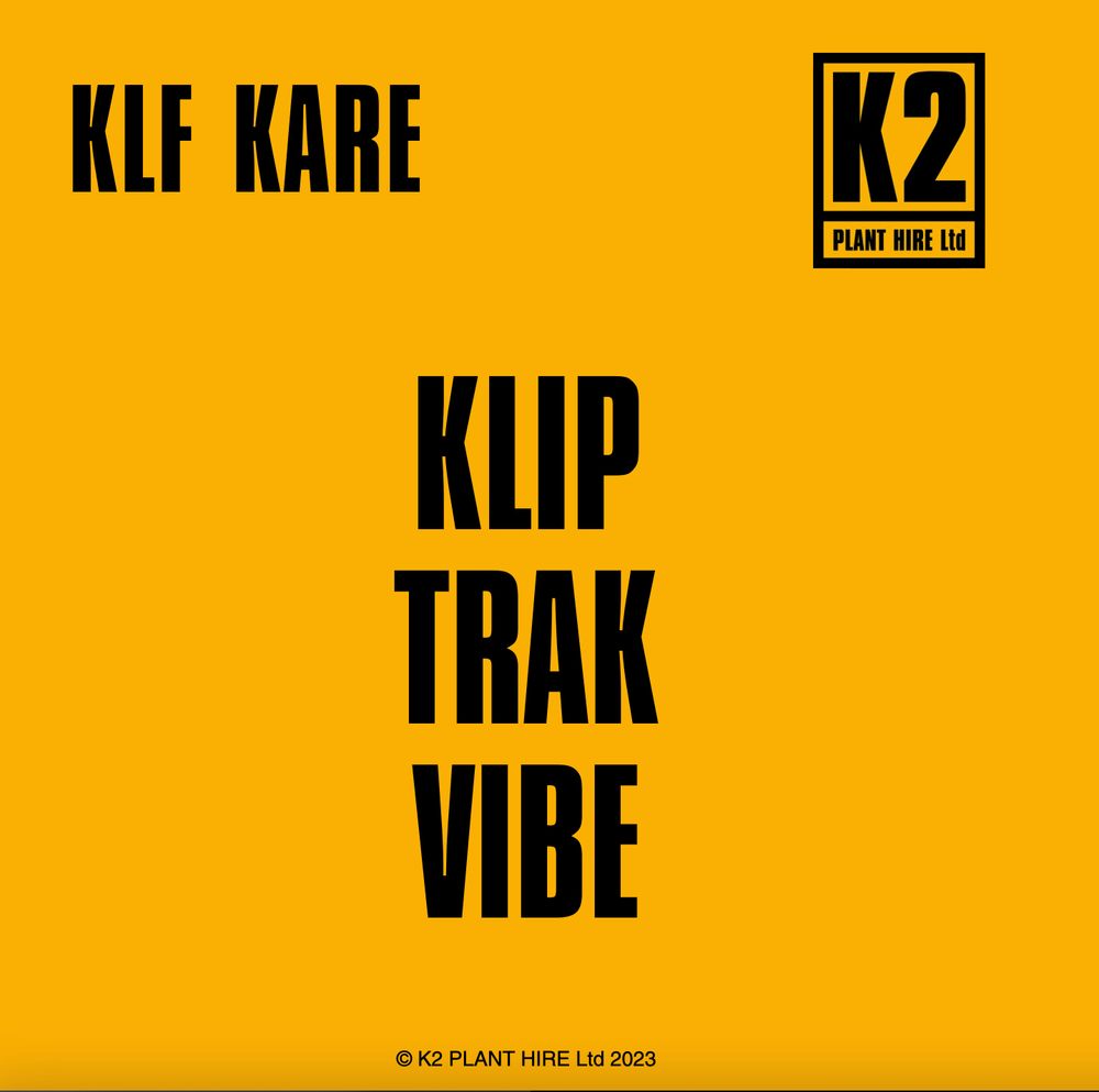 homepage of the new KLF website KLF Kare with links to three main sections Klip, Trak and Vibe.