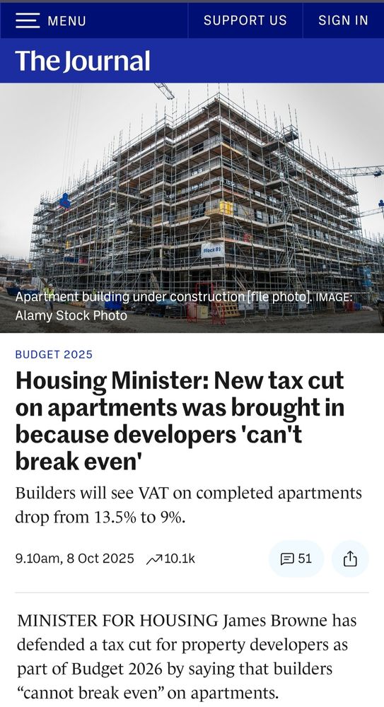 Glenveagh home builders operating profits soar 86% but yeah developers can't break even
What disgusting gaslighting by the government
This continued culture of money for the boys is f*cking scandalous
#DerelictIreland #HowIrelandWorks 