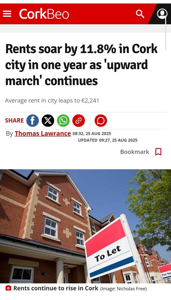 Rents only up 11.8% & this is what the poor landlords are forced to bring on market in Cork city to keep their demanding tenants happy Seriously how the f*ck have we ended up here? Ans: Fine Gael Fianna Fail party & all who supported them for past decades & greed #DerelictIreland