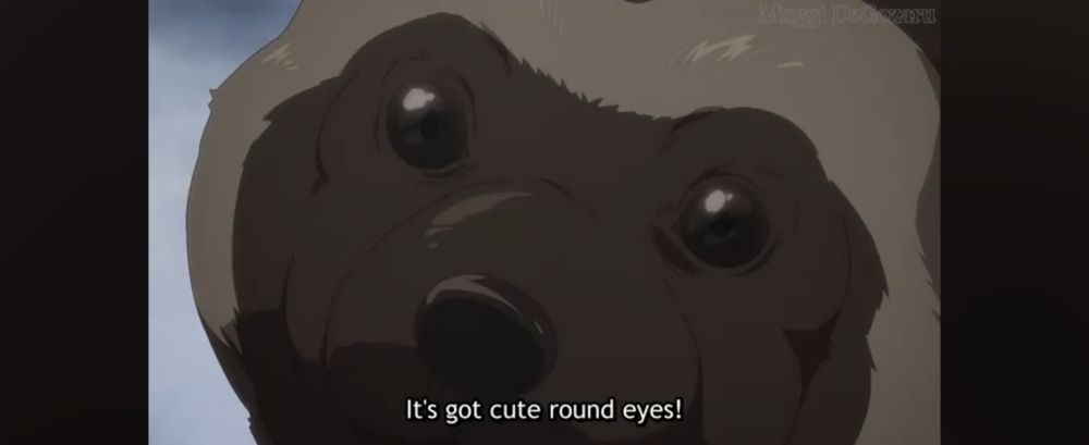 Wolverine from Golden Kamuy, showing her cute round eyes!