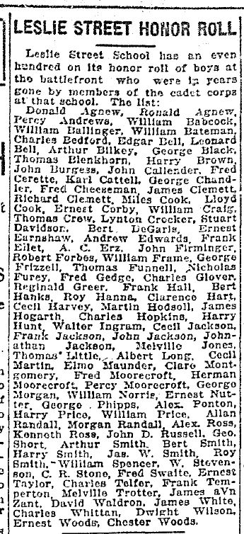 Leslie Street cadets