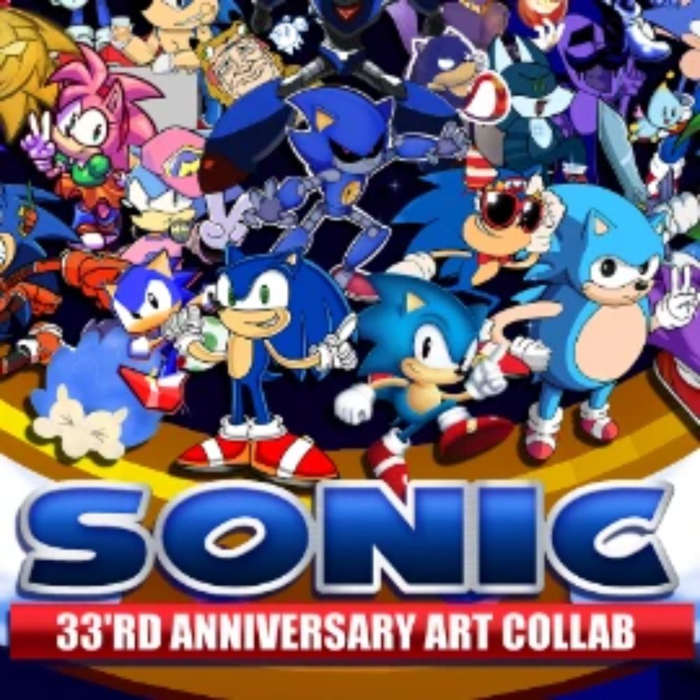 Sonic 33rd Anniversary Art Collab