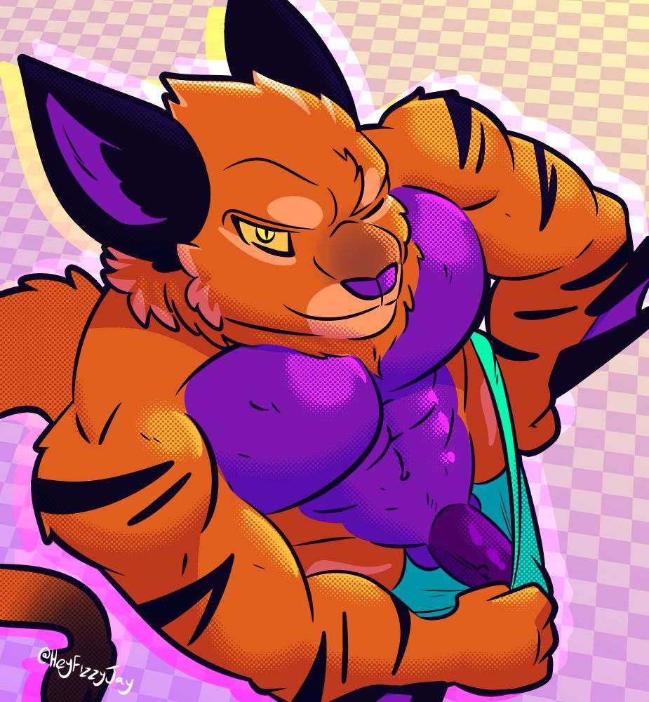 Mango winking, holding out his underwear to see his c0ck