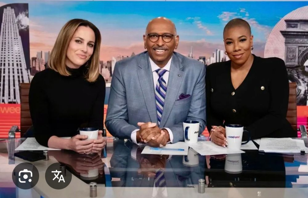 A picture of the hosts from MSNBC's The Weekend 
