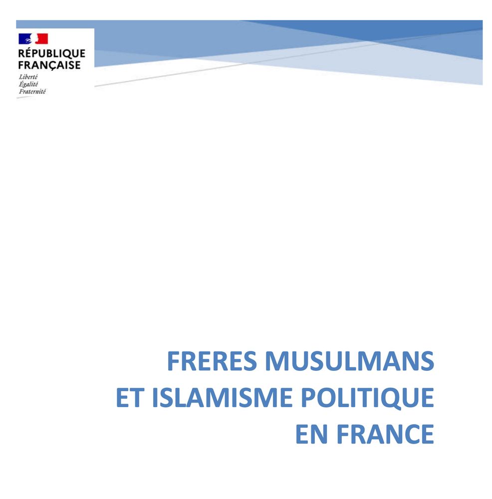 Couverture du rapport sur les "frères musulmans"