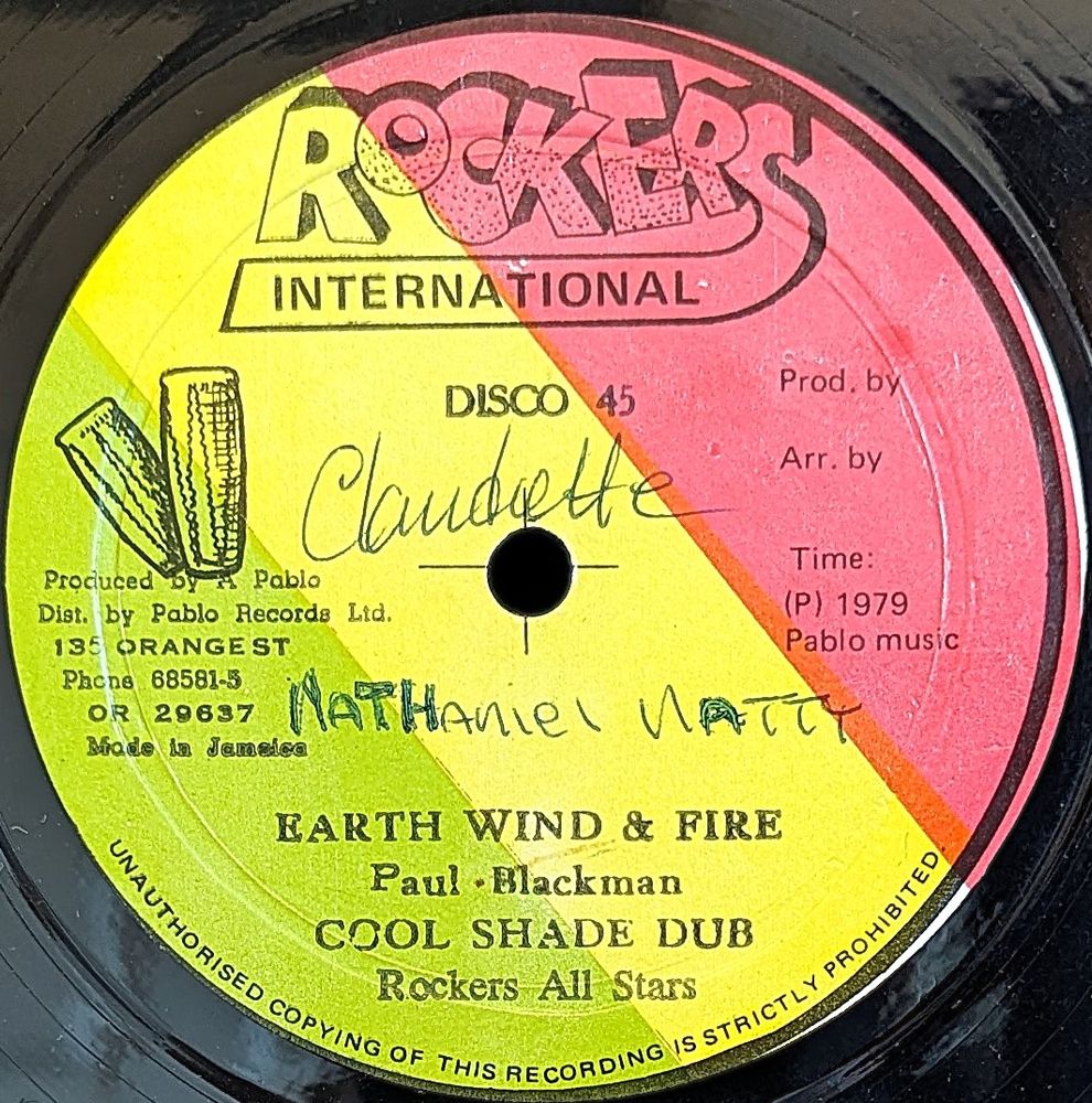 12" of Paul Blackman - Earth Wind & Fire on Rockers International label. Released in 1979. Produced by Augustus Pablo.