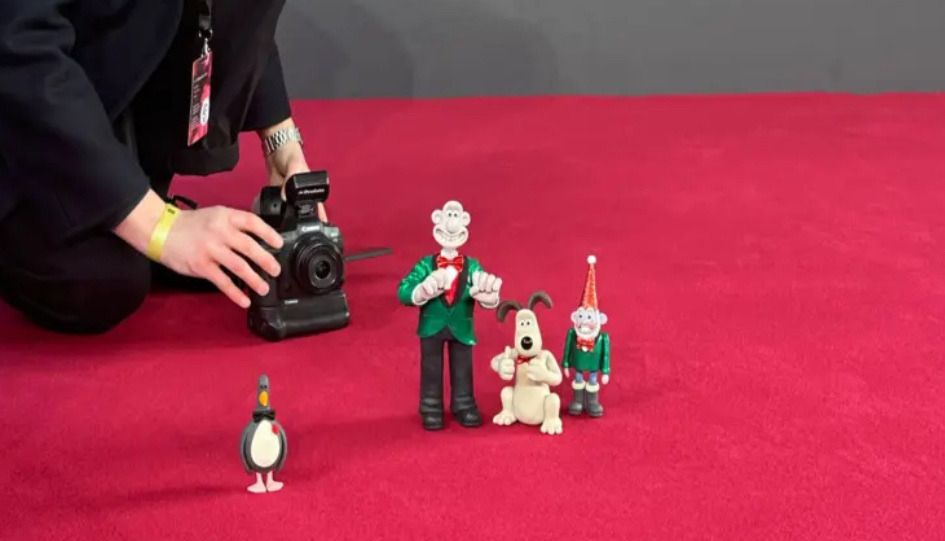 Wallace and Gromit arrive at the Baftas.  Vengeance Most Fowl wins the Children's & Family BAFTA | BAFTA Films Awards 2025