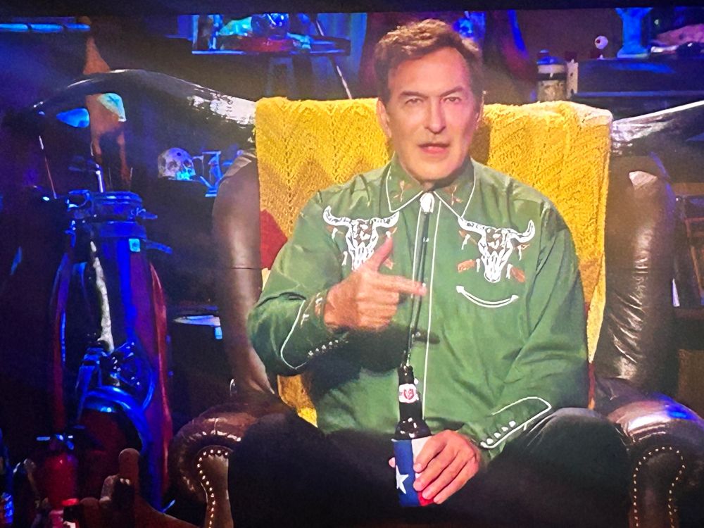 Joe Bob’s cool green western shirt 