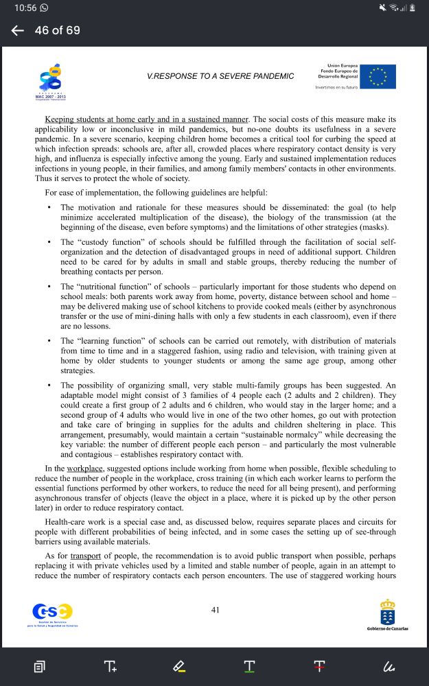 This is an example of ideas for reducing respiratory contacts in schools. We could easily add what we know about aerosols.