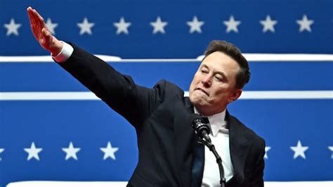 Elon Musk giving Nazi salute. 