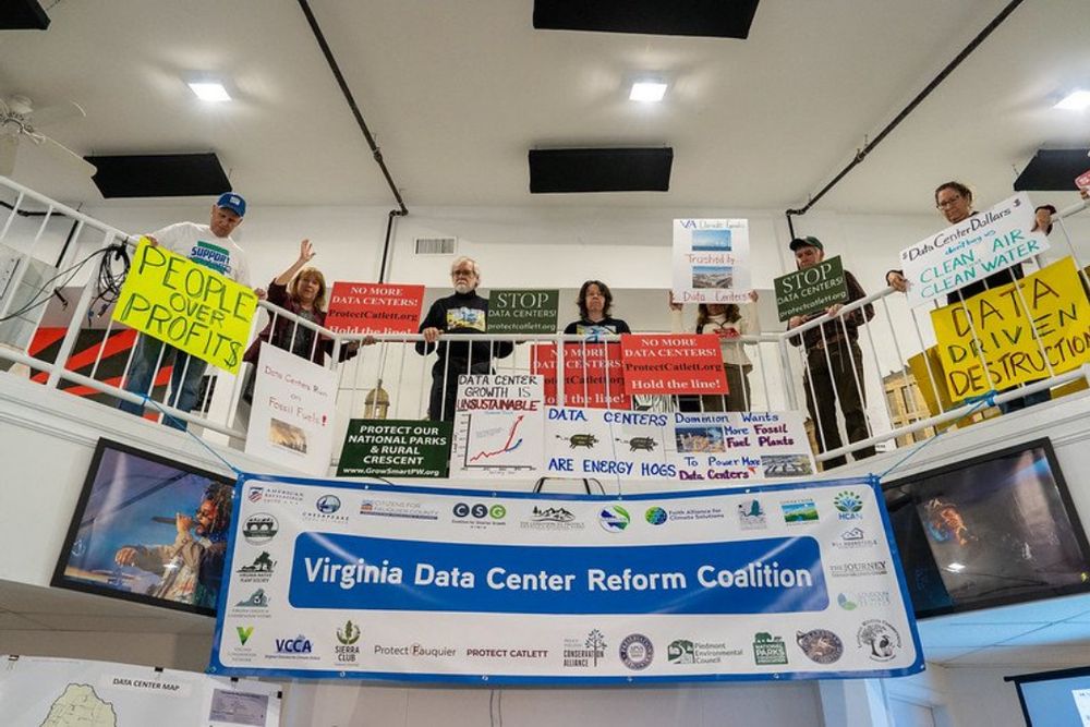 Protest in Virginia against data center