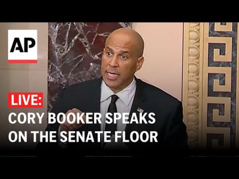 LIVE: Cory Booker speaks on the Senate floor