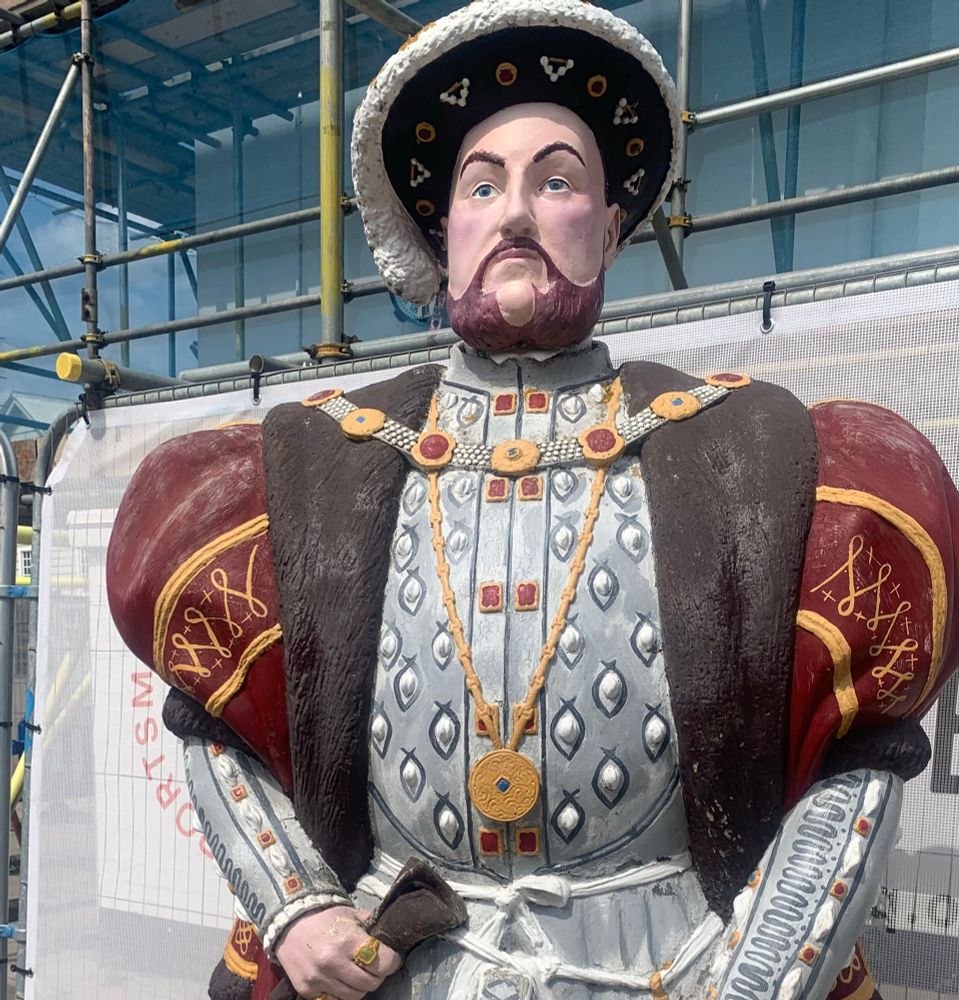 A more than life size Henry VIII
