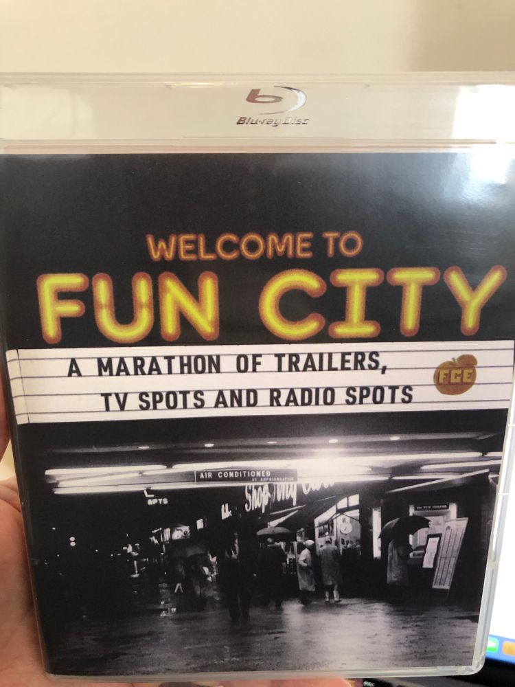 Front cover of the ‘Welcome to Fun City’ Blu-ray