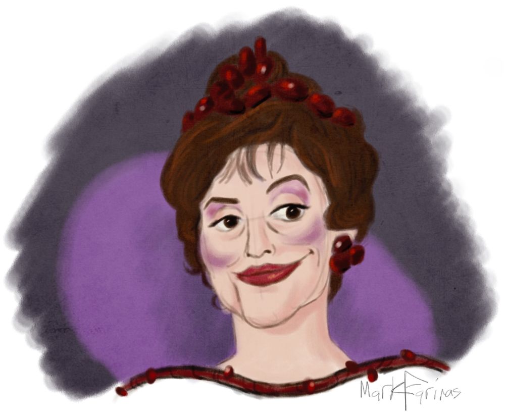 Pastel rendering of Luwaxanna Troi from the Star Trek the Next Generation episode "Haven".